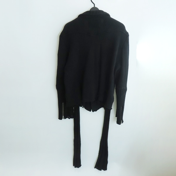 実際に弊社で買取させて頂いたUNDER COVER/アンダーカバー 05AW ARTS&CRAFTS期 変形 ジップアップ ニット 5A213-B6 /2の画像 1枚目