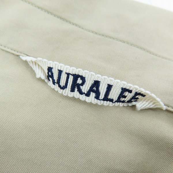 実際に弊社で買取させて頂いたAURALEE/オーラリー WASHED FINX TWILL BIG SHIRTS 長袖シャツ A8AS03TN/1の画像 2枚目