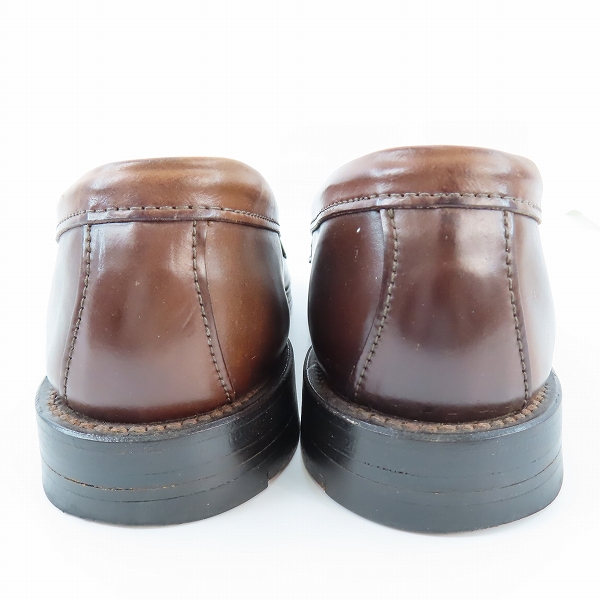 実際に弊社で買取させて頂いたAlden×Brooks brothers/オールデン×ブルックスブラザーズ  コードバン アンラインド ペニーローファー 06603/7.5Eの画像 1枚目