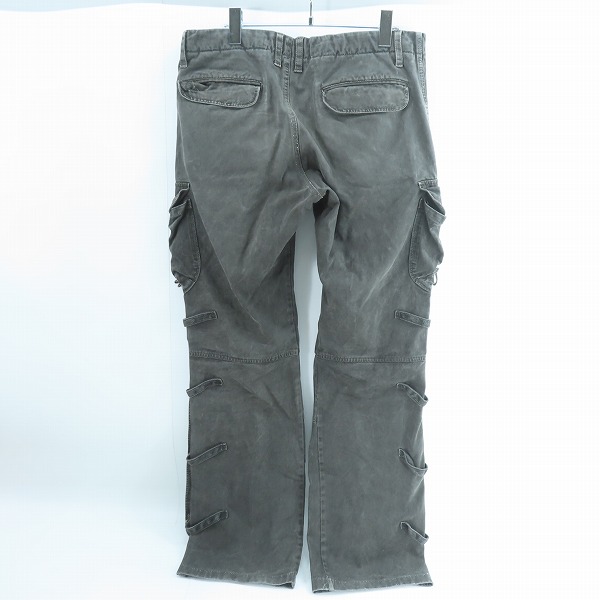 実際に弊社で買取させて頂いたkiminori morishita/キミノリモリシタ レザー レース カーゴパンツ 7717305-1 7/52の画像 1枚目