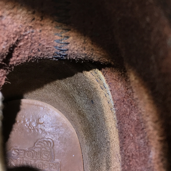 実際に弊社で買取させて頂いたRED WING/レッドウィング アイリッシュセッターモックトゥブーツ 9106/9.5Dの画像 9枚目