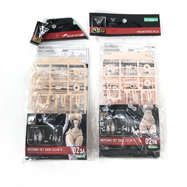 実際に弊社で買取させて頂いた【おまとめ/未組立】コトブキヤ メガミデバイスM.S.G トップスセット/ボトムスセット スキンカラーA/Bの画像 2枚目