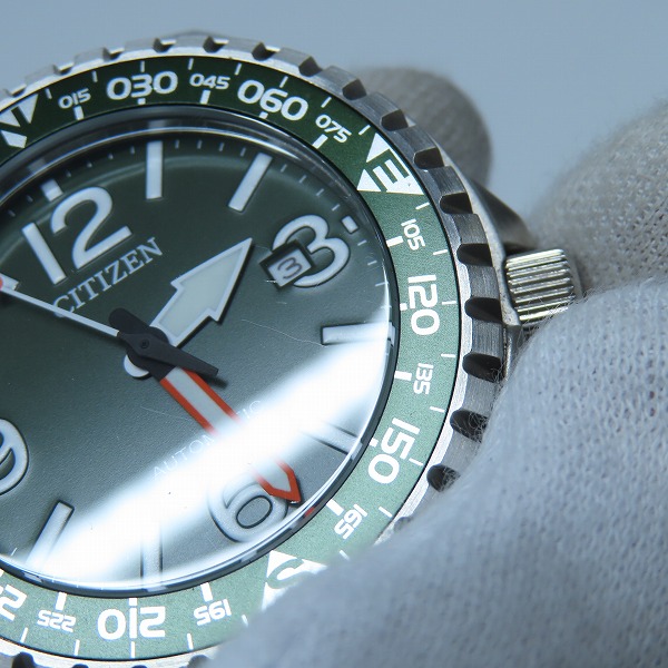 実際に弊社で買取させて頂いたCITIZEN/シチズン メカニカル フィールド オートマティック 腕時計 NJ2198-16Xの画像 4枚目