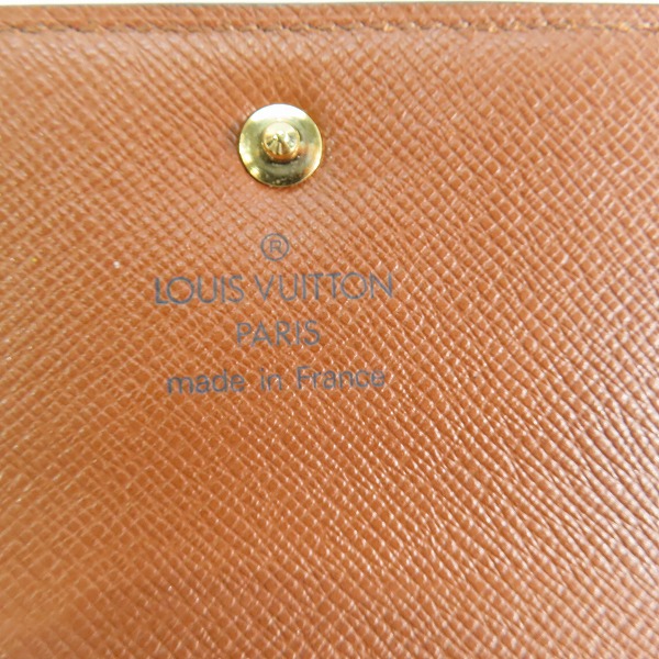 実際に弊社で買取させて頂いたLOUIS VUITTON/ルイ ヴィトン モノグラム ポルトトレゾール エテュイ パピエ 三つ折り財布 M61202の画像 5枚目