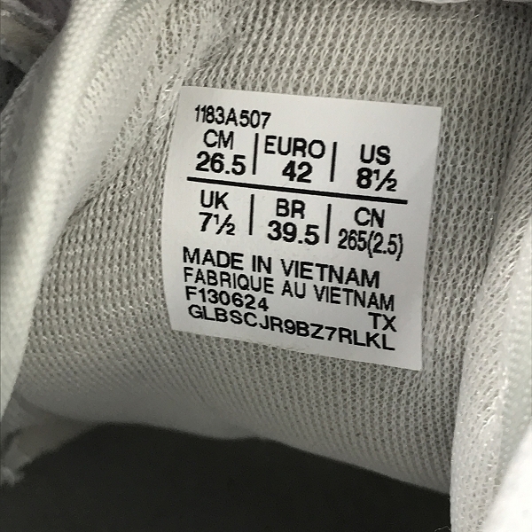 実際に弊社で買取させて頂いたONITSUKA TIGER/オニツカタイガー ALVARADO スニーカー 1183A507/26.5の画像 5枚目