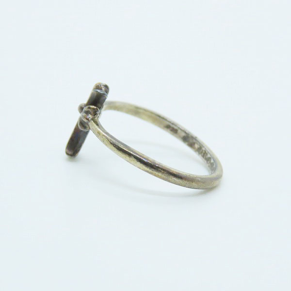 実際に弊社で買取させて頂いたCHROME HEARTS/クロムハーツ バブルガムリング CHクロス/12号の画像 2枚目