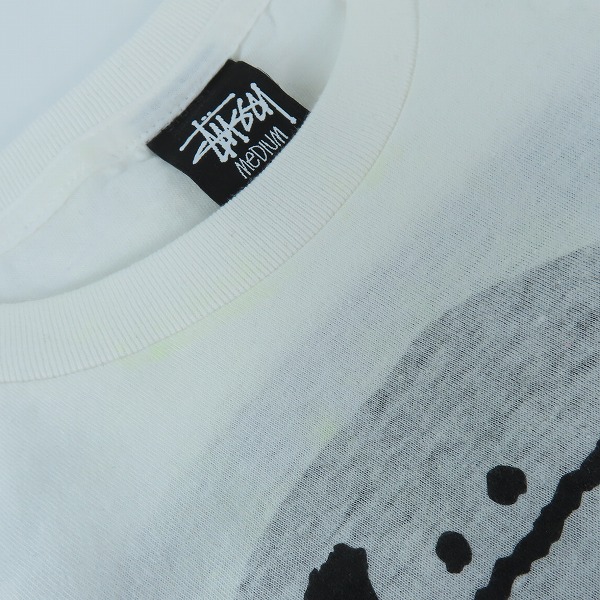 実際に弊社で買取させて頂いたA BATHING APE×STUSSY/アベイシングエイプ×ステューシー コラボ WORLD TOUR TEE Tシャツ M の画像 4枚目