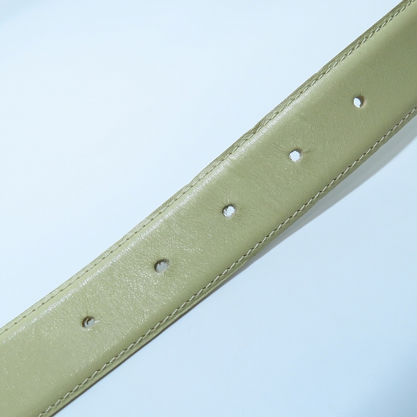 実際に弊社で買取させて頂いたCHANEL/シャネル ココマーク レザー ベルト　の画像 6枚目