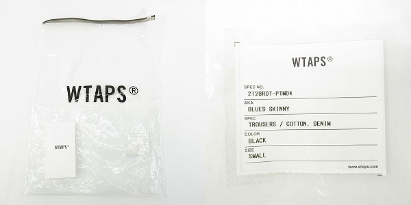 実際に弊社で買取させて頂いたWTAPS/ダブルタップス 21AW BLUES SKINNY/TROUSERS/COTTON. DENIM/デニムパンツ 212BRDT-PTM04/1の画像 9枚目