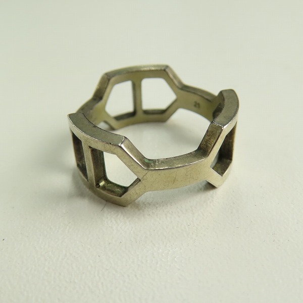 実際に弊社で買取させて頂いたGUCCI/グッチ リング Ag925 デザインリング/指輪 19.5号の画像 3枚目