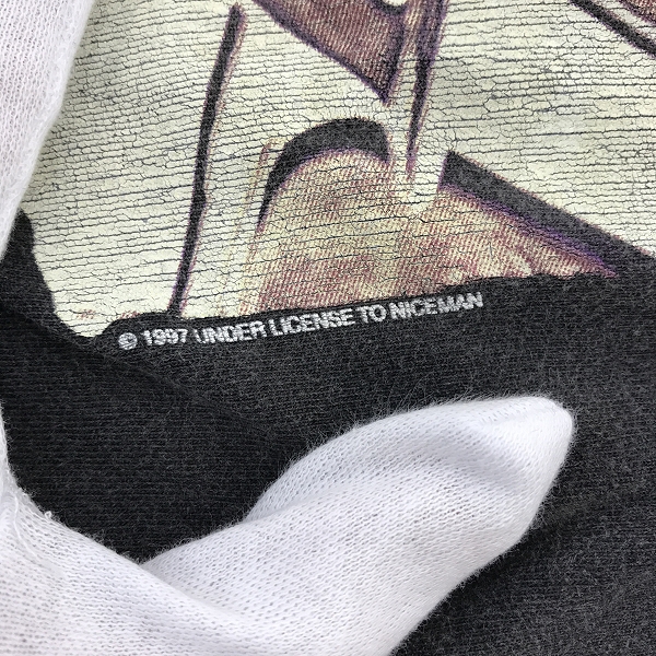 実際に弊社で買取させて頂いたGiant/ジャイアント ヴィンテージ/ビンテージ BON JOVI/ボンジョビ プリント バンド Tシャツ/XLの画像 3枚目