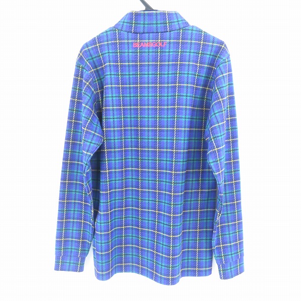 実際に弊社で買取させて頂いた【未使用】BEAMS GOLF ORANGE LABEL/ビームスゴルフ モックタートルネックシャツ PURPLE 82-14-0040-437/Mの画像 1枚目