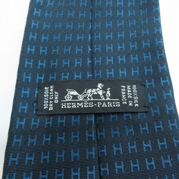 実際に弊社で買取させて頂いたHERMES/エルメス Hロゴ総柄 ネクタイの画像 3枚目