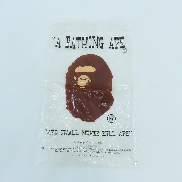 実際に弊社で買取させて頂いたA BATHING APE×KAWS/アベイジングエイプ×カウズ  初期タグ プリント Tシャツ /Mの画像 6枚目