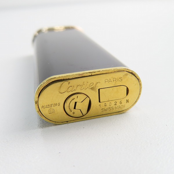 実際に弊社で買取させて頂いた(1)Cartier/カルティエ ガスライター ブラック×ゴールドの画像 3枚目