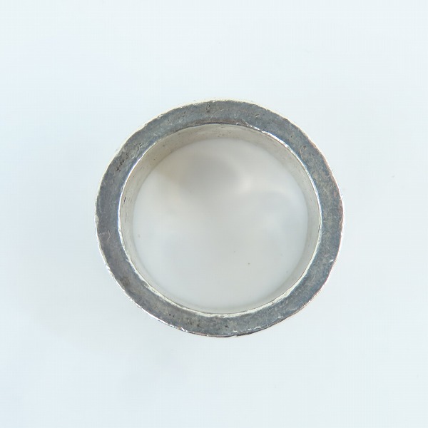 実際に弊社で買取させて頂いたGabor/ガボール  ワイド G&Crown ゴシック シガー バンド リング 16-17.5号の画像 5枚目