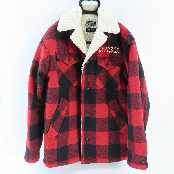 実際に弊社で買取させて頂いたWIND AND SEA×HYSTERIC GLAMOUR/ウィンダンシー×ヒステリックグラマー ボアジャケット レッド/M
