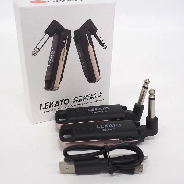実際に弊社で買取させて頂いたLEKATO/レカト WS-70 MINI DIGITAL WIRELESS SYSTEM 充電式 ミニ ワイヤレス ギター システム【動作確認済】
