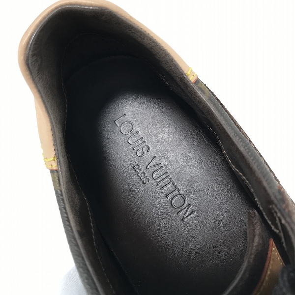 実際に弊社で買取させて頂いた【ジャンク】LOUIS VUITTON/ルイヴィトン モノグラム  ローカットスニーカー GO0066/9の画像 4枚目