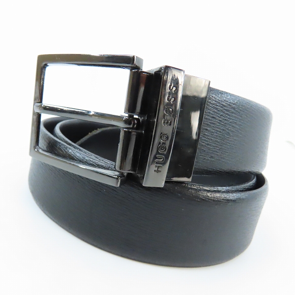 実際に弊社で買取させて頂いたHUGO BOSS/ヒューゴボス レザーベルト スクエアバックル