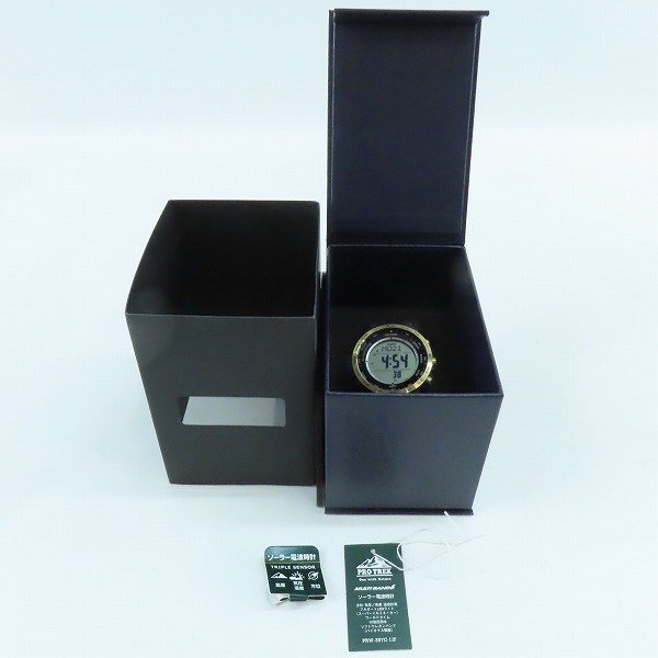 実際に弊社で買取させて頂いたCASIO/カシオ PRO TREK/プロトレック 電波ソーラー デジタル 腕時計 PRW-35YC-1JF の画像 9枚目
