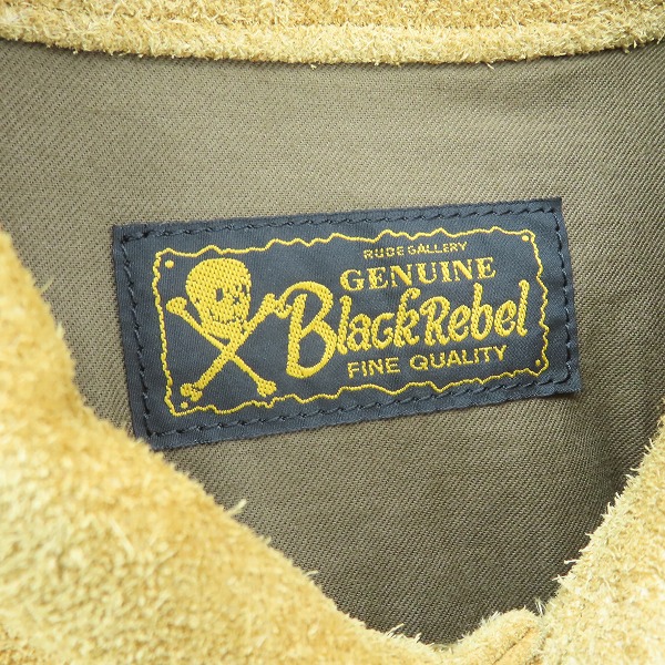 実際に弊社で買取させて頂いたRUDE GALLERY BLACK REBEL/ルードギャラリーブラックレーベル スエード レザー ジャケット/Sの画像 2枚目