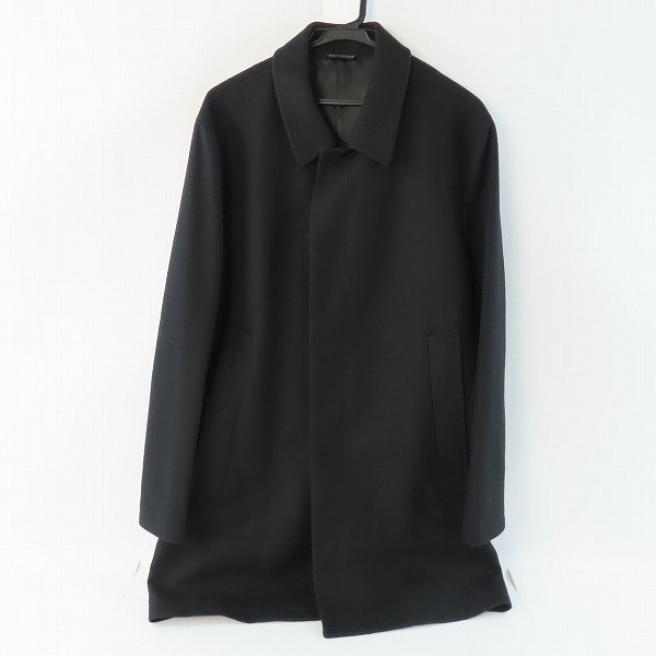 実際に弊社で買取させて頂いたgiuliano Fujiwara/ジュリアーノ フジワラ イタリア製 ウール混ステンカラーロングコート 46