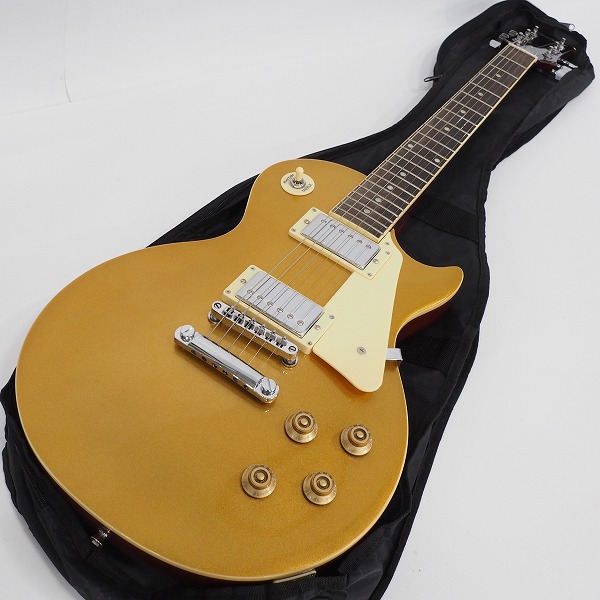 実際に弊社で買取させて頂いた★【難有り】Maestro by Gibson/マエストロ Les Paul タイプ Gold Top ボルトオンネック エレキギターソフトケース付 