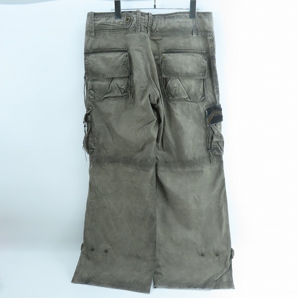 実際に弊社で買取させて頂いたkiminori morishita/キミノリモリシタ  ビーズ 刺繍 加工 カーゴパンツ の画像 1枚目