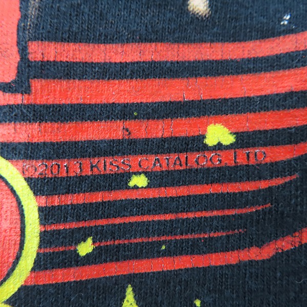 実際に弊社で買取させて頂いたKISS/キス キッス 2013年 モンスター ツアー バンド ヴィンテージ/ビンテージ バンド Tシャツ/XLの画像 3枚目