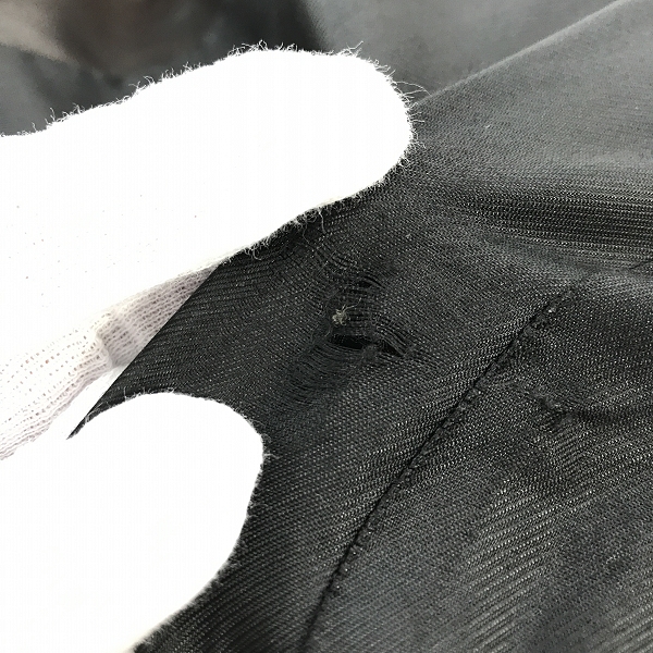 実際に弊社で買取させて頂いたANN DEMEULEMEESTER/アンドゥムルメステール レザー ロング コート/38の画像 4枚目