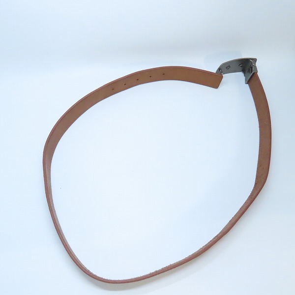 実際に弊社で買取させて頂いたLACOSTE/ラコステ ロゴバックル レザー ベルトの画像 7枚目