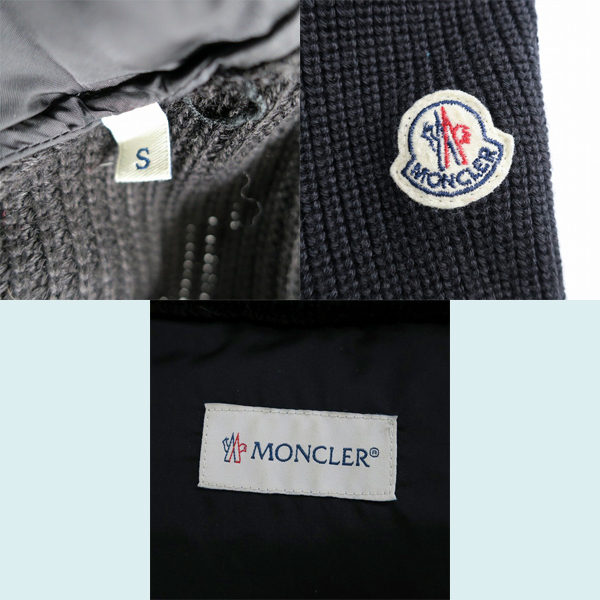 実際に弊社で買取させて頂いた【JPタグ】MONCLER/モンクレール MAGLIONE TRICOT CARDIGAN ニット切替ダウンジャケット B20919413500 94111/Sの画像 2枚目