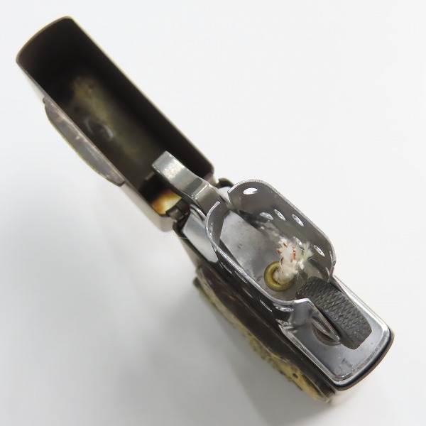 実際に弊社で買取させて頂いたZIPPO/ジッポー HARLEYDAVIDSON/ハーレーダビッドソン イーグル メタル貼り ゴールド/1992年製の画像 4枚目