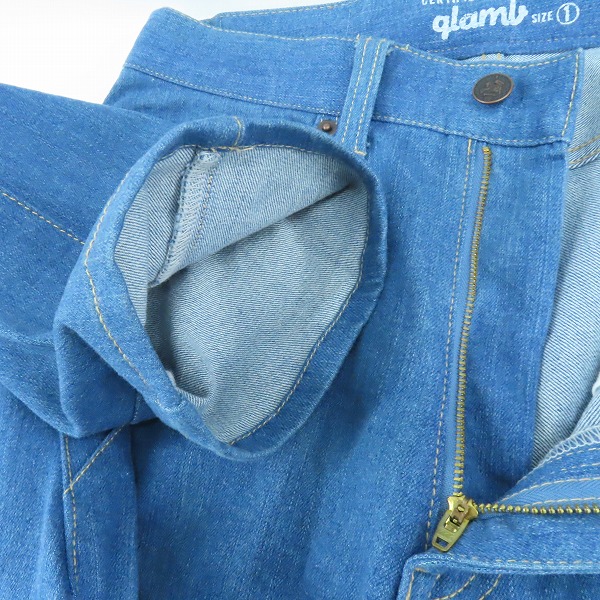 実際に弊社で買取させて頂いたglamb/グラム Poly Denim/ポリーデニム デニムパンツ GB0318/P13/1の画像 5枚目