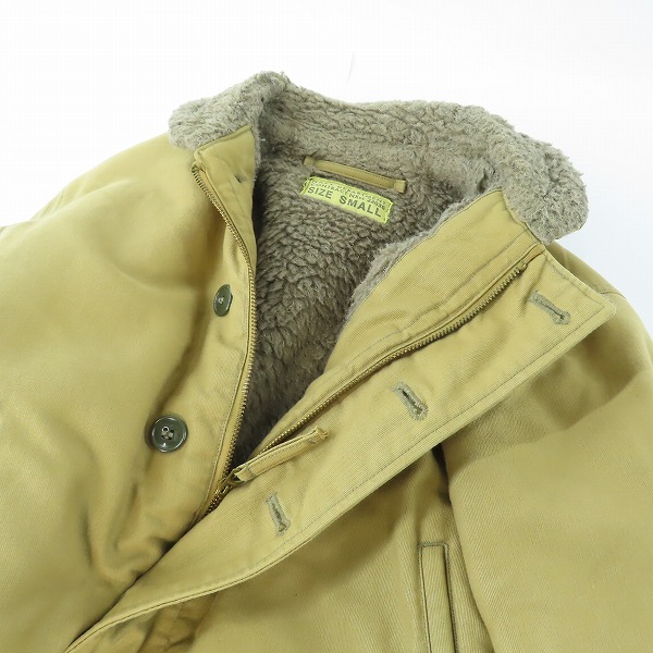 実際に弊社で買取させて頂いたBUZZ RICKSON'S/バズリクソンズ Type N-1 Khaki “NAVY DEPARTMENT”デッキジャケット BR12031 BR12635/Sの画像 2枚目