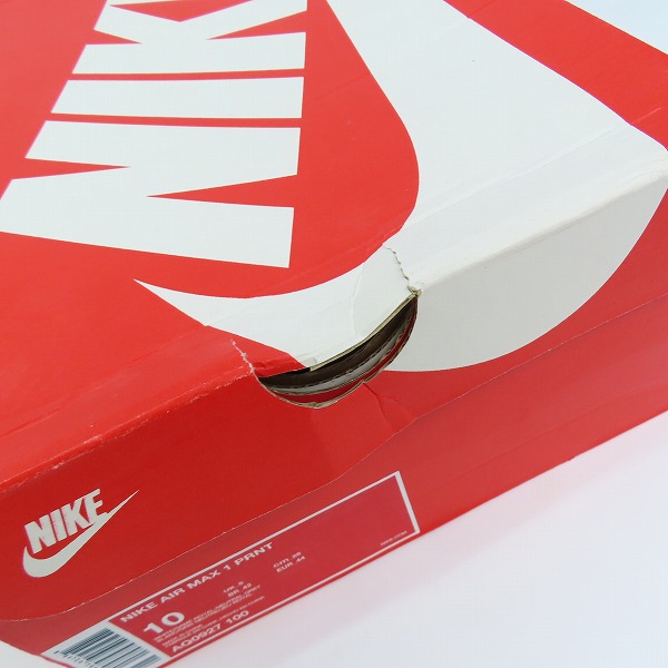 実際に弊社で買取させて頂いたNIKE×atmos/ナイキ×アトモス AIR MAX 1 PRNT/エアマックス1 プリント BLUE WE LOVE NIKE AQ0927-100/28の画像 9枚目