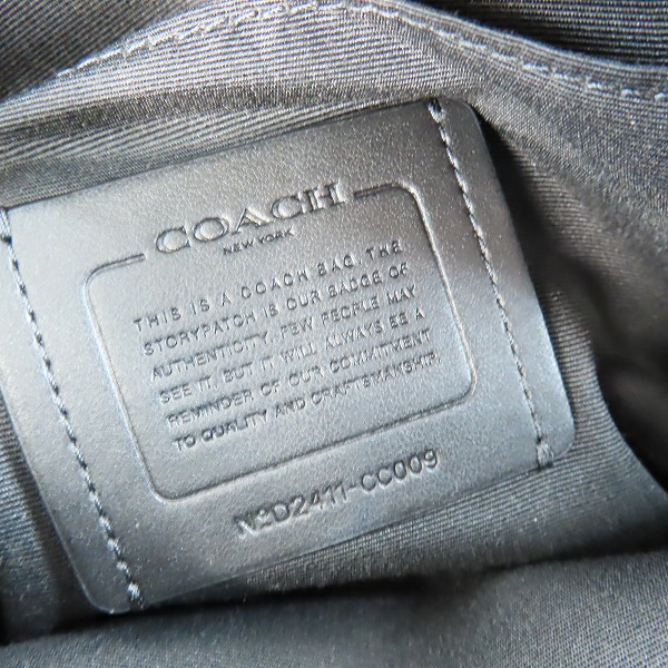 実際に弊社で買取させて頂いたCOACH/コーチ hudson/ハドソン ショルダーバッグ/メンズバッグ ブラックの画像 5枚目
