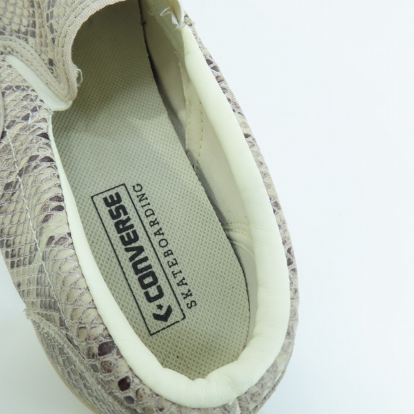 実際に弊社で買取させて頂いたCONVERSE/コンバース パイソン柄 スリッポン 1SC987/27.5の画像 4枚目