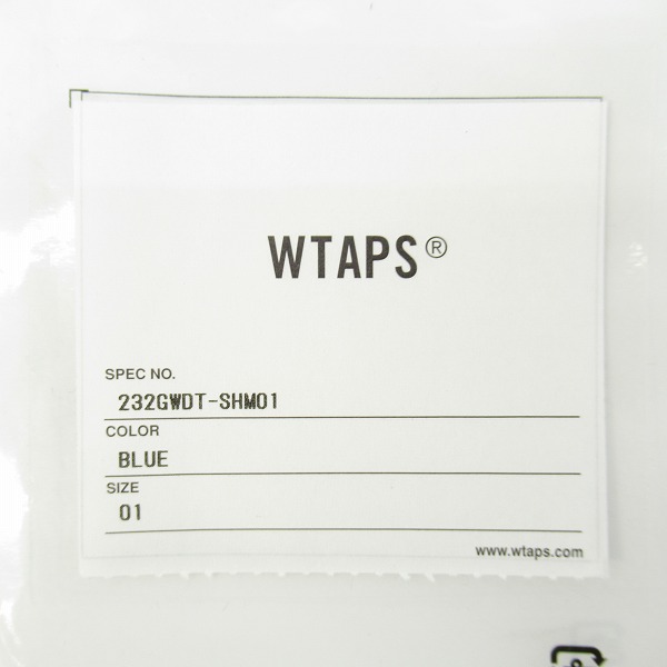 実際に弊社で買取させて頂いたWTAPS/ダブルタップス 23AW LS CTPL BROADCLOTH COOLMAX/長袖シャツ 232GWDT-SHM01/1の画像 7枚目