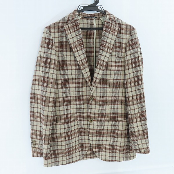 実際に弊社で買取させて頂いたUNITED ARROWS/ユナイテッドアローズ green label relaxing SARTORIA RING製 チェック ジャケット 44