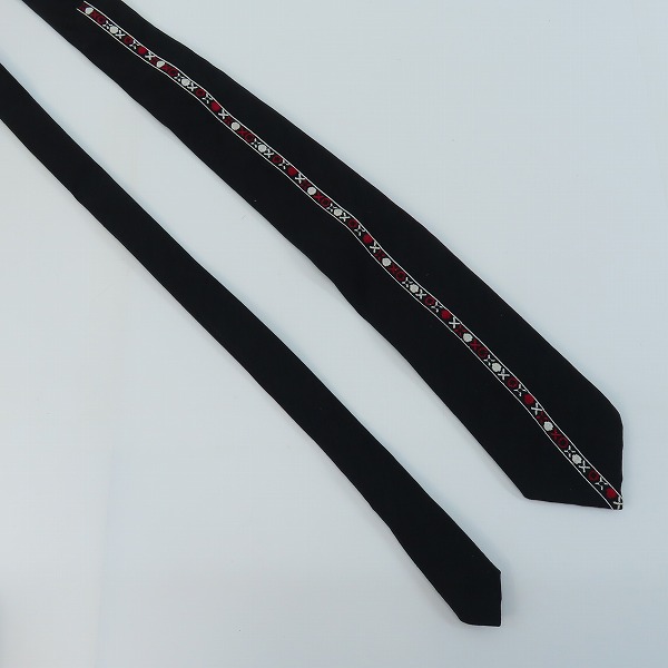 実際に弊社で買取させて頂いたYOHJI YAMAMOTO COSTUME D'HOMME/ヨウジヤマモトコスチュームドオム 刺繍 ネクタイの画像 3枚目