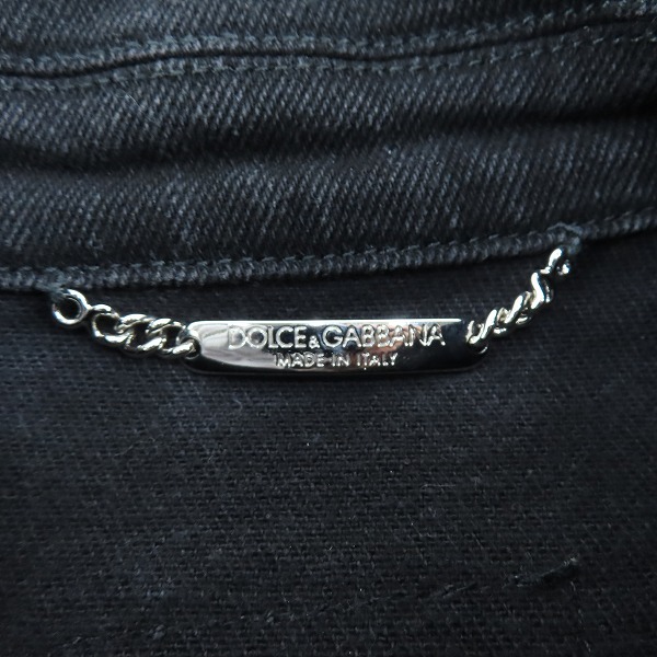 実際に弊社で買取させて頂いたDOLCE&GABBANA/ドルチェ&ガッバーナ DG グラフィティ デニム ジャケット G9VZ8D/G8GV8/44の画像 2枚目