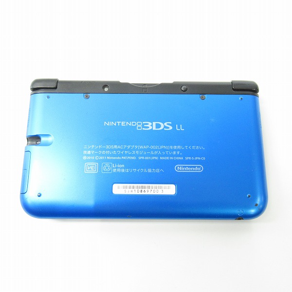 実際に弊社で買取させて頂いた【ジャンク】任天堂/Nintendo ニンテンドー3DS LL ブルー×ブラック 本体 SPR-001の画像 7枚目