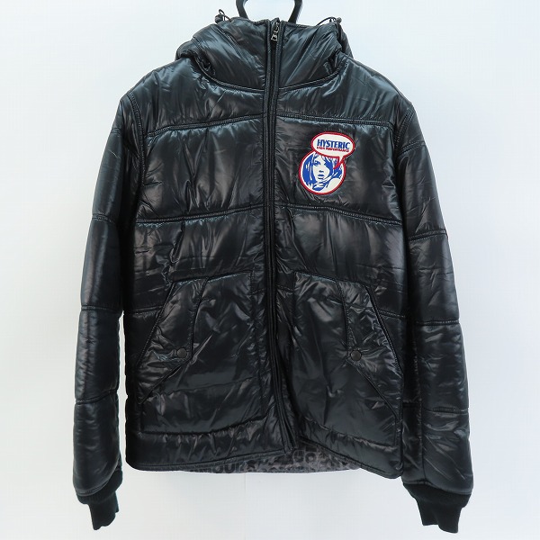実際に弊社で買取させて頂いたHYSTERIC GLAMOUR/ヒステリックグラマー ワッペン プリマロフト フーデッド 中綿ジャケット 0213AB01 L 
