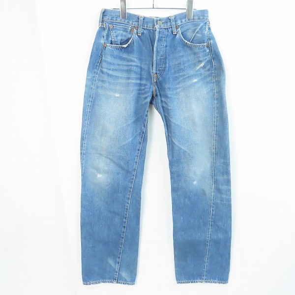 実際に弊社で買取させて頂いたLEVIS/リーバイス ボタン裏刻印無し/片面ビッグE/均等V/隠しリベット デニムパンツ/ジーンズ