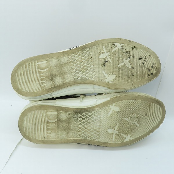 実際に弊社で買取させて頂いたDIOR×Shawn Stussy/ディオール×ショーンステューシー “B23”ハイトップ スニーカー/BEEワッペン3SH118YYO/43の画像 2枚目