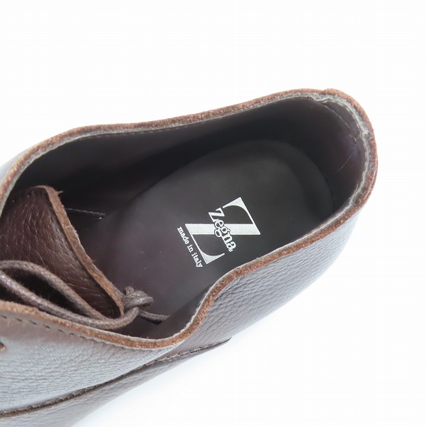 実際に弊社で買取させて頂いたErmenegildo Zegna/エルメネジルド ゼニア レザー ビジネスシューズ CA/02 AO132X 8.5EEの画像 4枚目