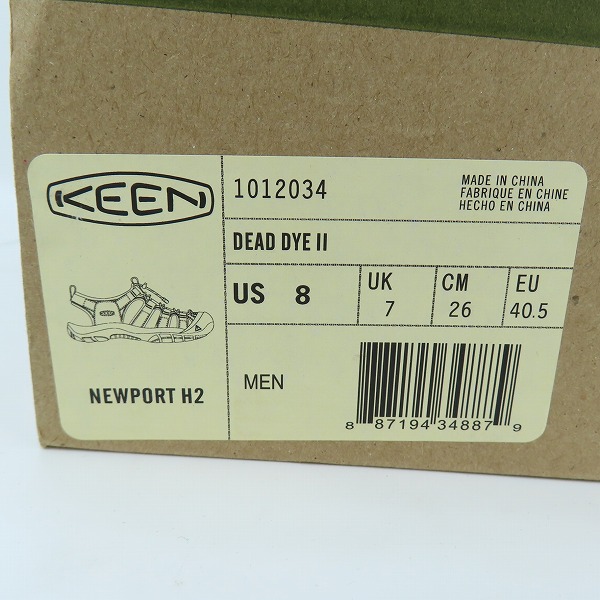 実際に弊社で買取させて頂いた【観賞用】KEEN/キーン newport H2 1012034/26の画像 9枚目