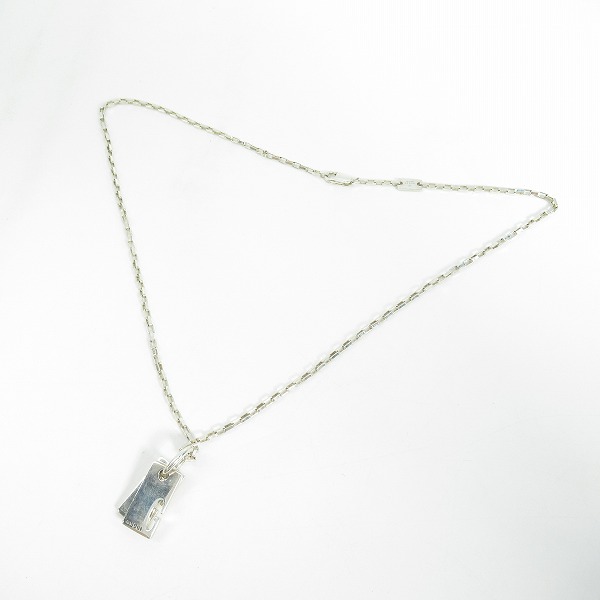 実際に弊社で買取させて頂いたGUCCI/グッチ Gロゴ Wプレート シルバー ネックレスの画像 8枚目